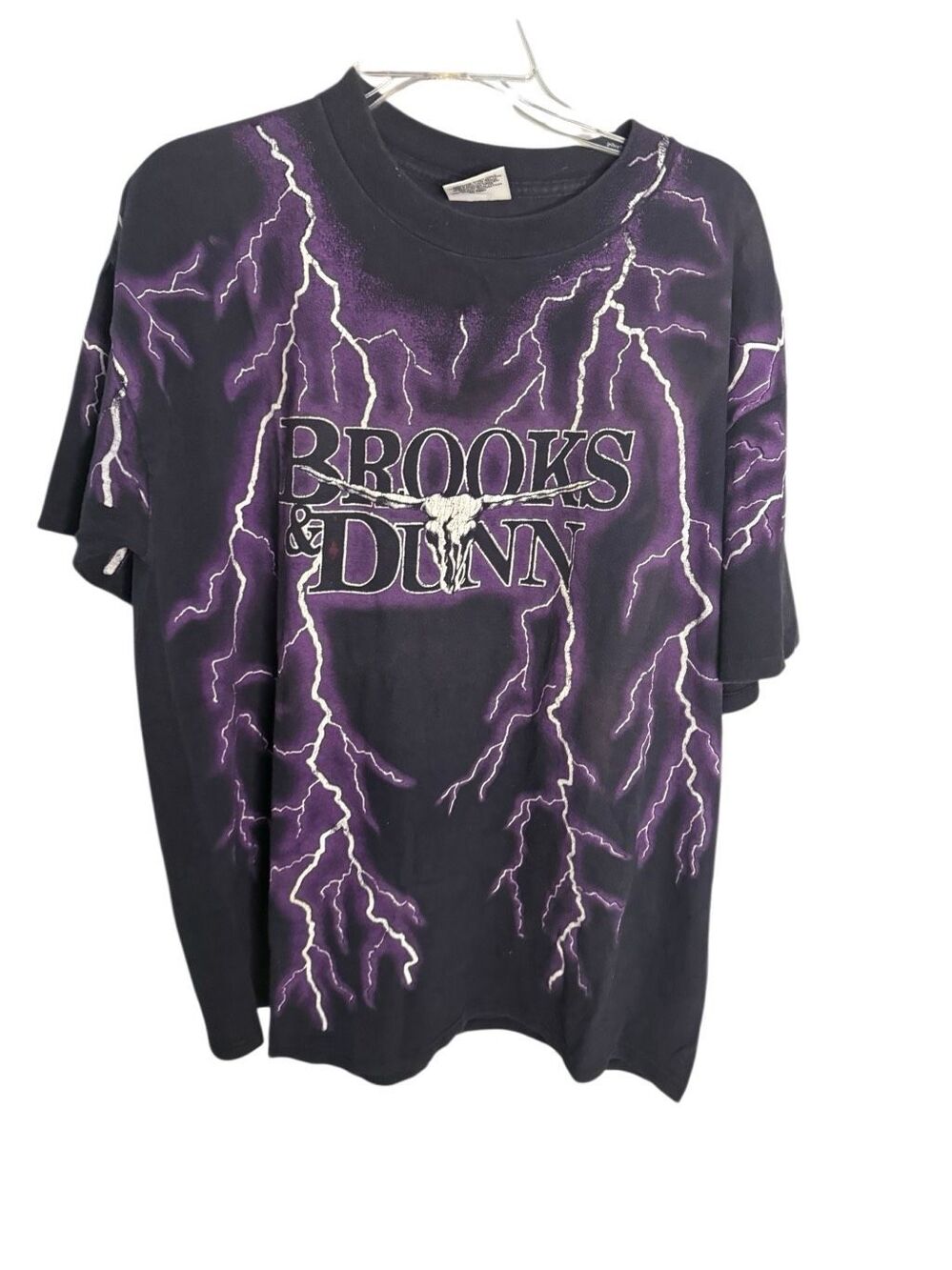 Vtg RARE Brooks Dunn Rodeo 90’s Concert Tour Lighting T Shirt XL USA